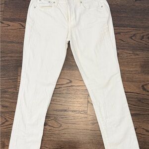 J. Crew White Slim Broken-In Boyfriend Jeans